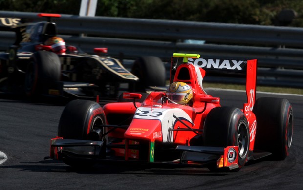Luiz Razia guia pela equipe Arden na rodada da GP2 na Hungria (Foto: Divulgação GP2)