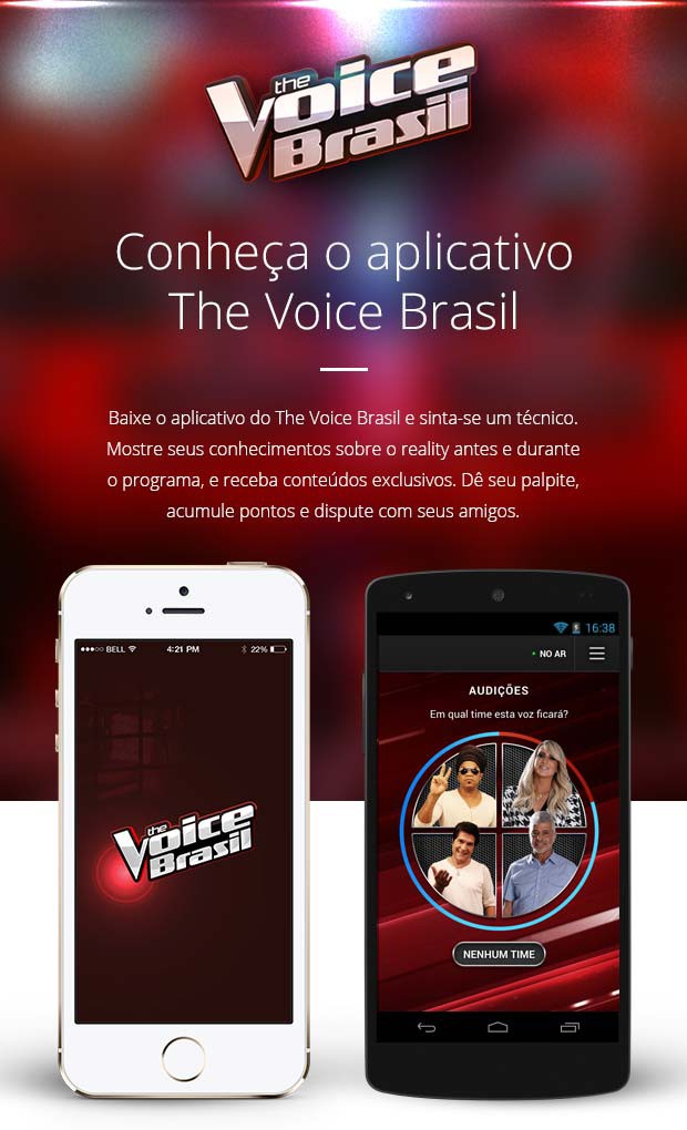 app destaque (Foto: The Voice Brasil/TV Globo)
