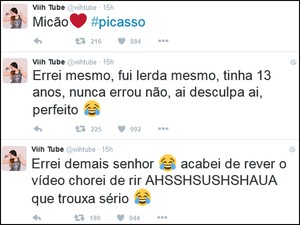 Youtuber riu da confusão que fez entre Picasso e Romero Britto (Foto: Reprodução / Twitter)