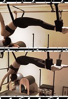 Luciana Gimenez mostra elasticidade em aula de pilates