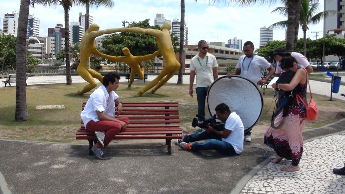 Bastidores Aprovado Parque Costa Azul (Foto: TV Bahia)