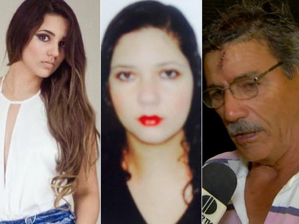 Sarah, Fabiane e Marco Aurélio foram vítimas de boatos na internet (Foto: Arquivo Pessoal // Reprodução/Inter TV)