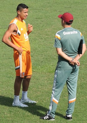 Cicero e Eduardo Baptista treino Fluminense (Foto: Hector Werlang) Cicero e Eduardo Baptista treino Fluminense (Foto: Hector Werlang)