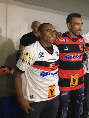 Fabinho, Eduardo e Tiaguinho Flamengo-PI (Foto: Stephanie Pacheco)