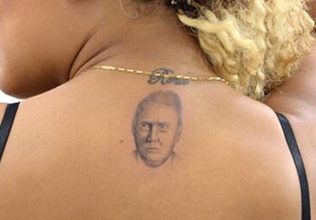 A tatuagem de Donald Trump da Miss Bumbum