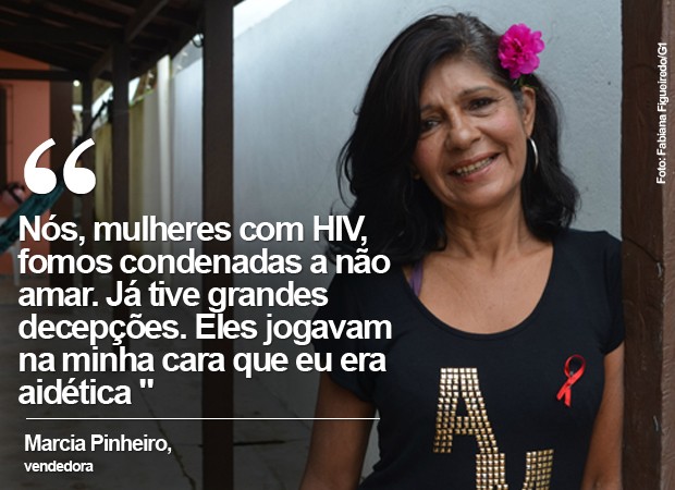 Marcia Pinheiro, presidente de associação de apoio a mulheres com HIV no Amapá (Foto: Fabiana Figueiredo/G1)