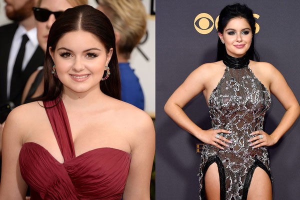 Ariel Winter em 2014 e em 2017 (Foto: Getty Images)