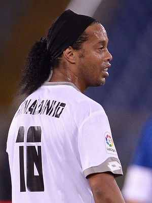 Ronaldinho Gaúcho  Jogo pela Paz (Foto: AFP)