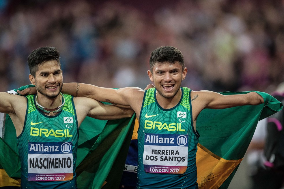 Petrúcio Ferreira e Yohansson Nascimento na dobradinha brasileira em Londres (Foto: Daniel Zappe/CPB/MPIX)