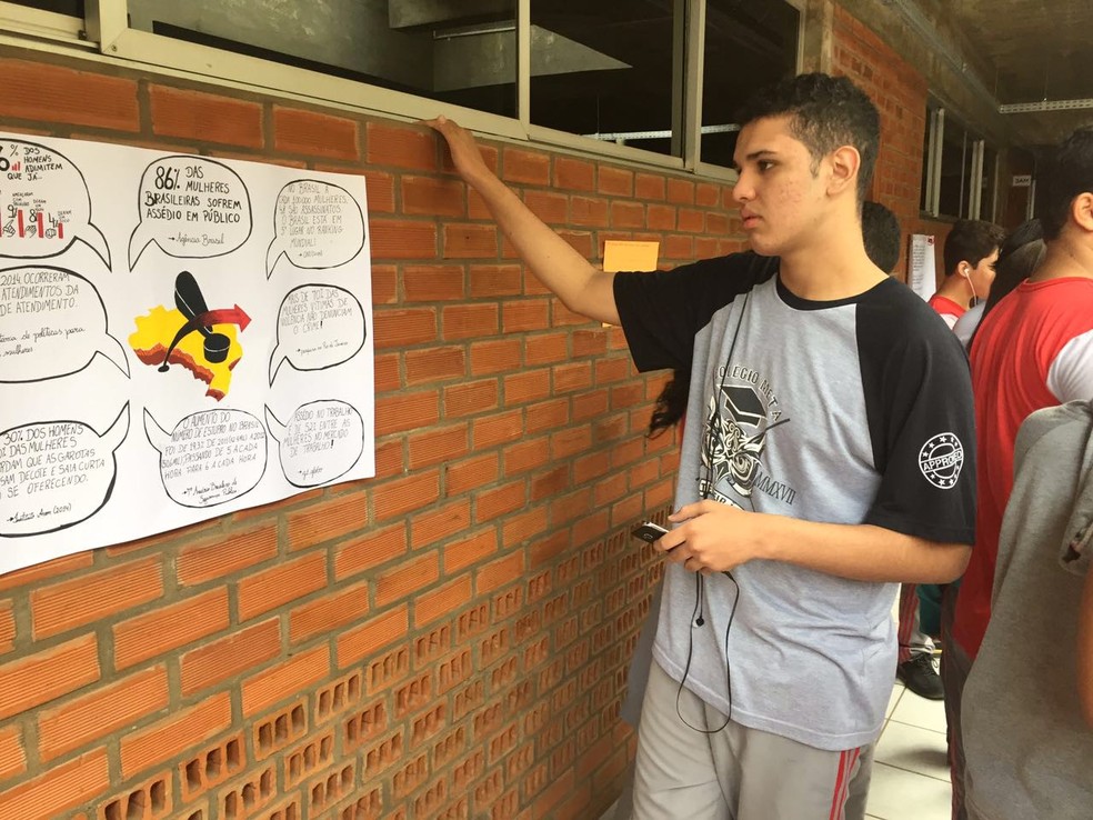Trabalho foi direcionado aos alunos do último ano da instituição (Foto: Iara di Paoli/Arquivo pessoal)