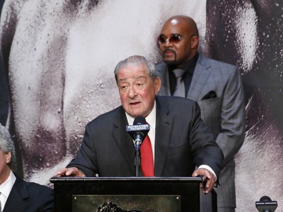 Bob Arum, coletiva Pacquiao, boxe (Foto: Evelyn Rodrigues) Bob Arum, coletiva Pacquiao, boxe (Foto: Evelyn Rodrigues)
