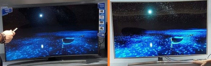 Imagem cedida pela Samsung mostra diferença entre 4K e 4KHDR (Foto: Divulgação/Samsung)