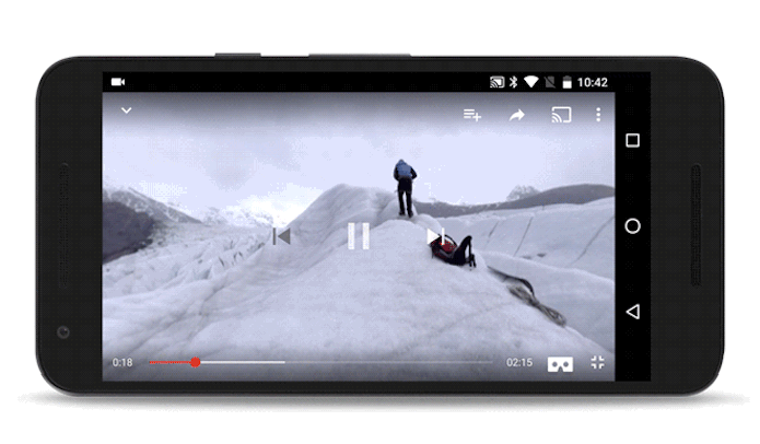 App do YouTube para Android agora reproduz vídeos em Realidade Virtual (Foto: Divulgação/Google)