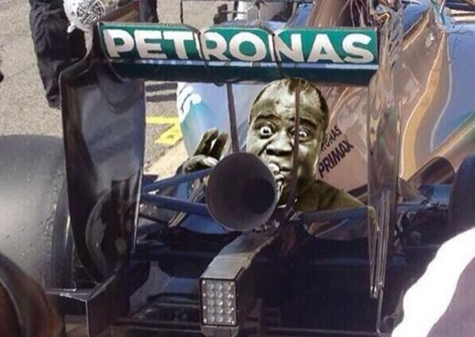 corneta mercedes formula 1 (Foto: Reprodução )