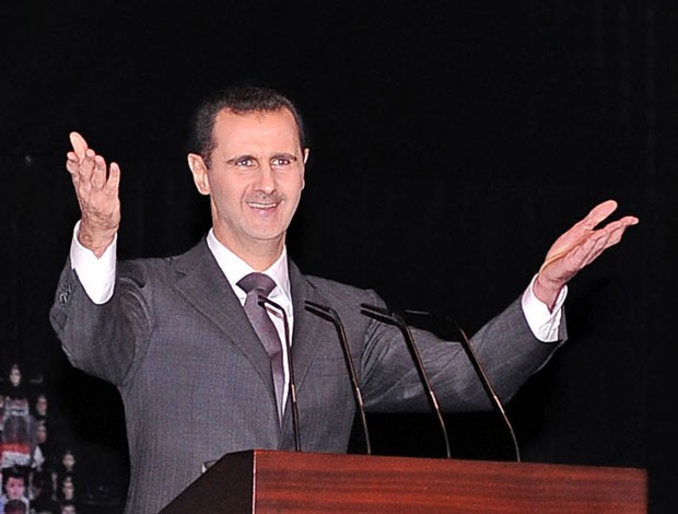 Rússia defende a permanência do presidente sírio, Bashar al-Assad (Foto: Sana/AFP)