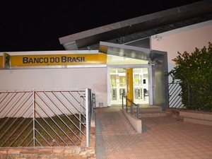 Agência do Banco do Brasil alvo dos assaltantes  (Foto: Adailton Martins/Portal JFAgora)
