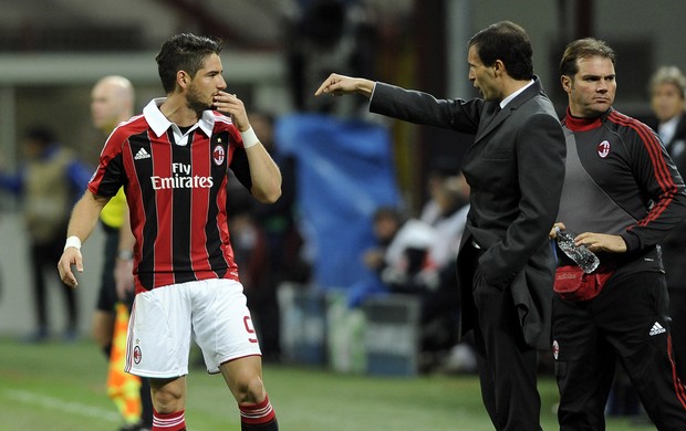Allegri e Pato Milan (Foto: Getty Images)