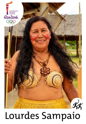 Lourdes Sampaio é uma índia Macuxi da comunidade indígena Campo Alegre (Foto: Divulgação/SEMUC)