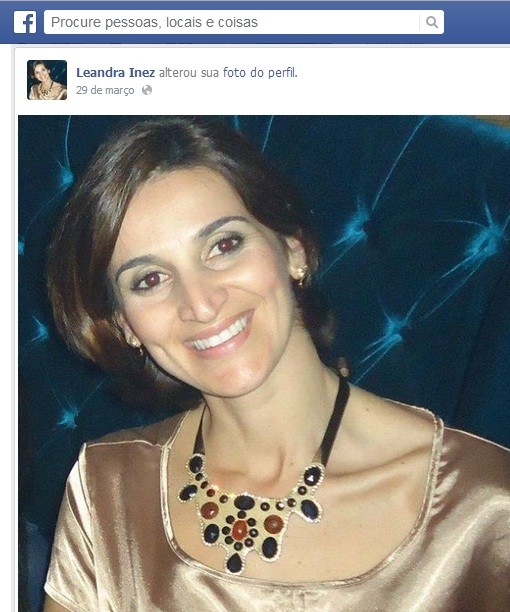Leandra foi atingida por tiro ao tentar evitar invasão dos bandidos, segundo PM (Foto: Reprodução/Facebook)