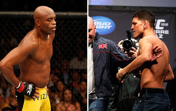 Montagem Anderson Silva e Nick Diaz UFC (Foto: Editoria de Arte)