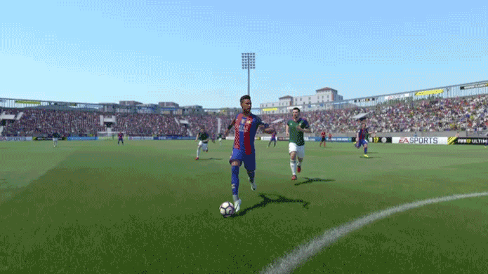 Parta para cima dos zagueiros com as pedaladas de Fifa 17 (Foto: Reprodução/Murilo Molina)