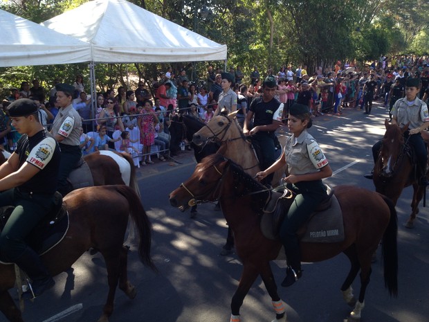 Desfile da Independência em Teresina (Foto: Gilcilene Araújo/G1)