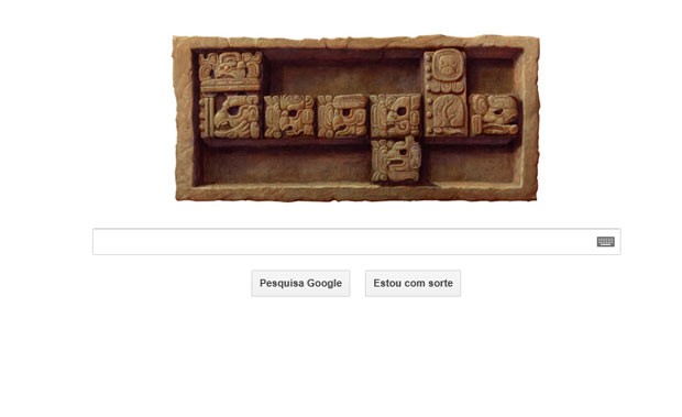 Doodle do Google em homenagem ao fim do calendário maia (Foto: Reprodução)