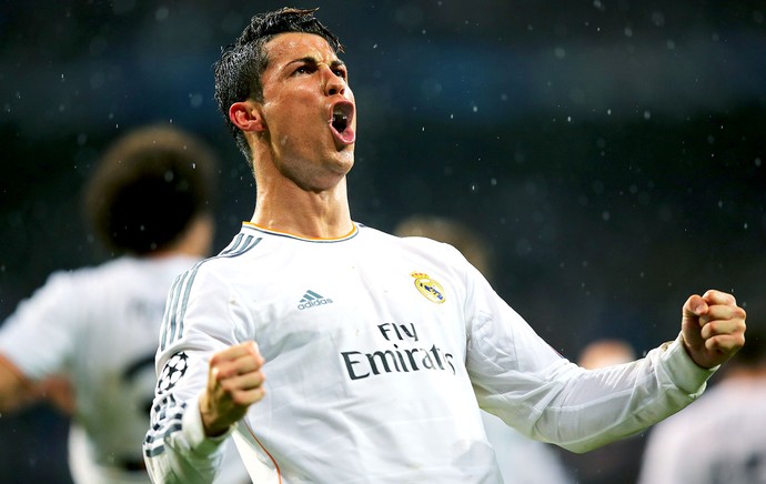 Cristiano Ronaldo comemoração Real Madrid e Borussia Dortmund Liga dos Campeões (Foto: Getty Images)