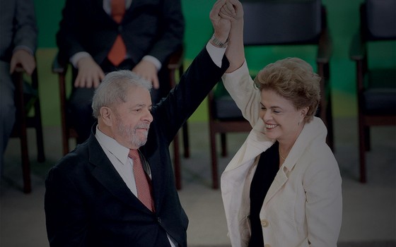 Dilma e Lula na posse do ex-presidente como novo ministro da Casa Civil  (Foto: Adriano Machado/Reuters)