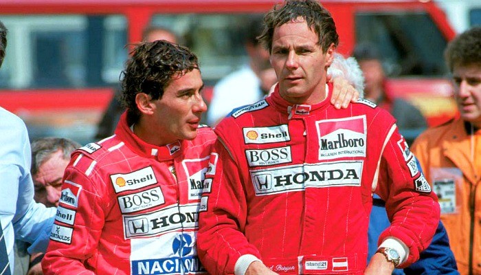 Ayrton Senna e Gerhard Berger