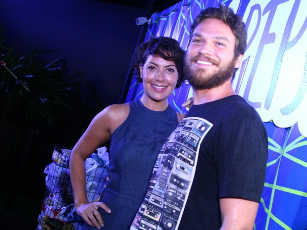 Fabíula Nascimento e Emilio Dantas em evento Rio (Foto: Anderson Borde/ Ag. News)