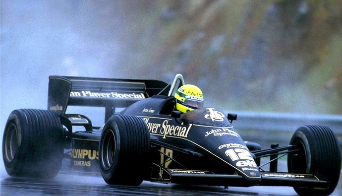 Ayrton Senna Lotus GP de Portugal de 1985 (Foto: Reprodução) Ayrton Senna Lotus GP de Portugal de 1985 (Foto: Reprodução)