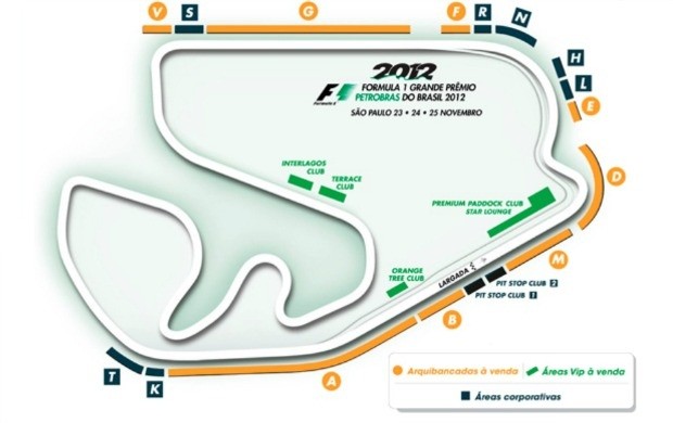 Ingressos para alguns setores do autódromo de Interlagos no GP do Brasil já estão esgotados (Foto: Divulgação) Ingressos para alguns setores do autódromo de Interlagos no GP do Brasil já estão esgotados (Foto: Divulgação)