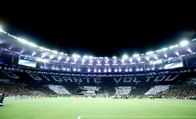 torcida Botafogo mosaico Maracanã (Foto: Alexandre Cassiano / Agência O Globo)