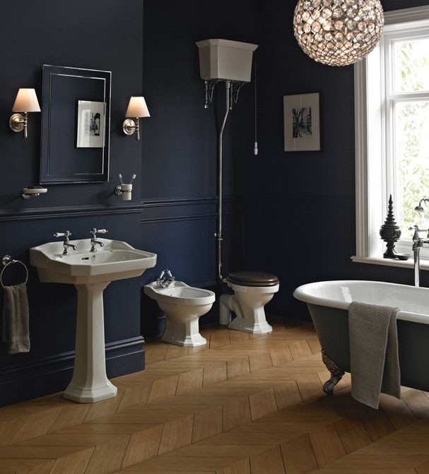 12 banheiros escuros que esbanjam personalidade - Casa Vogue