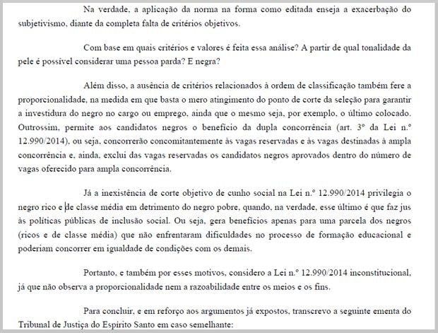 Trecho da sentença assinada pelo Juiz do Trabalho substituto Adriano Mesquita Dantas (Foto: Reprodução)