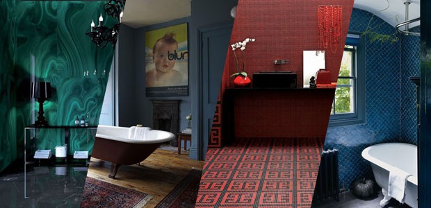 12 banheiros escuros que esbanjam personalidade - Casa Vogue