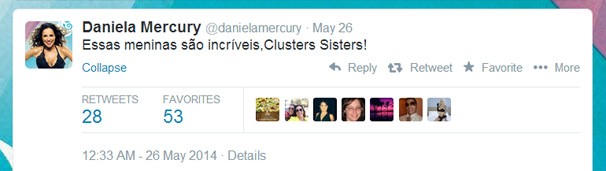 Cluster Sisters Daniela Mercury (Foto: Reprodução/ Twitter Daniela Mercury)