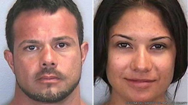  José Caballero e Elisa Álvarez foram denunciados por família que gravou relação na praia  (Foto: BBC)