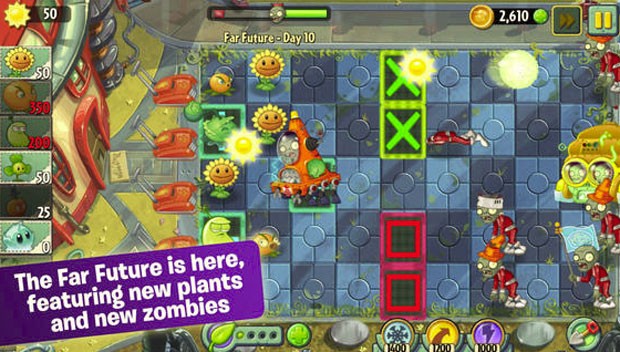 'Plants vs Zombies 2' ganha mundo futurista em atualização (Foto: Divulgação/Electronic Arts)