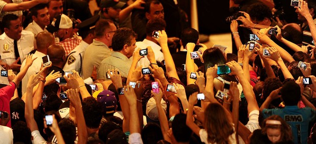 Neymar no evento em Campinas (Foto: Marcos Ribolli / Globoesporte.com)
