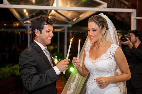 Fernanda Gentil em seu casamento (Foto: Reprodução)