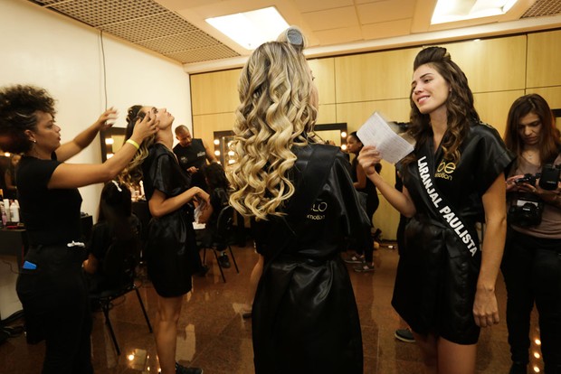 Preparativos para o concurso Miss São Paulo 2017 (Foto: Cláudio Augusto/Brazil News)