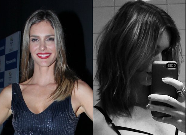 Fernanda Lima - Antes e depois do novo corte (Foto: Marcello Sá Barretto / AgNews - Instagram / Reprodução)