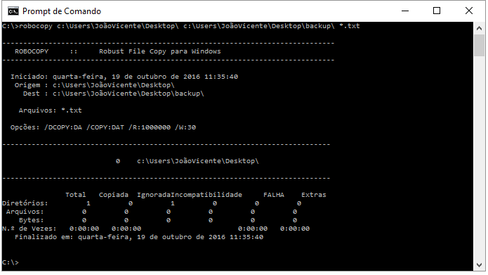 prompt comando mount disk