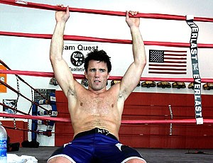  Chael Sonnen no treino do UFC  (Foto: Getty Images)