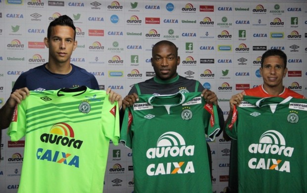 Danilo, goleiro, Murilo, lateral-direito, Potita, atacante (Foto: Aguante Comunicação / Chapecoense)