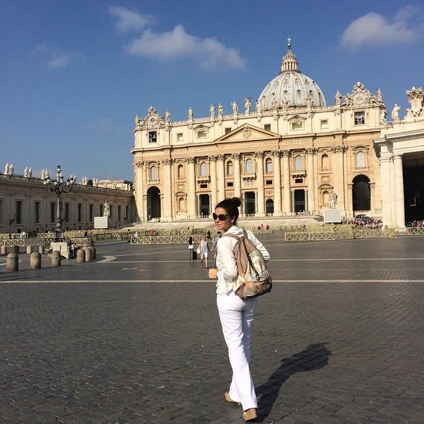 Giovanna Antonelli em Roma, na Itália (Foto: Instagram/ Reprodução)
