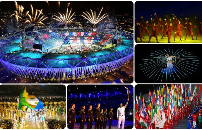 Cerimônias abertura Olimpíadas (Foto: Getty Images)