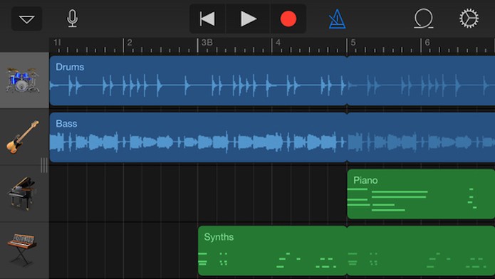 O GarageBand traz muitos instrumentos virtuais e permite gravar instrumentos no iPhone (Foto: Divulgação/Apple) (Foto: O GarageBand traz muitos instrumentos virtuais e permite gravar instrumentos no iPhone (Foto: Divulgação/Apple))